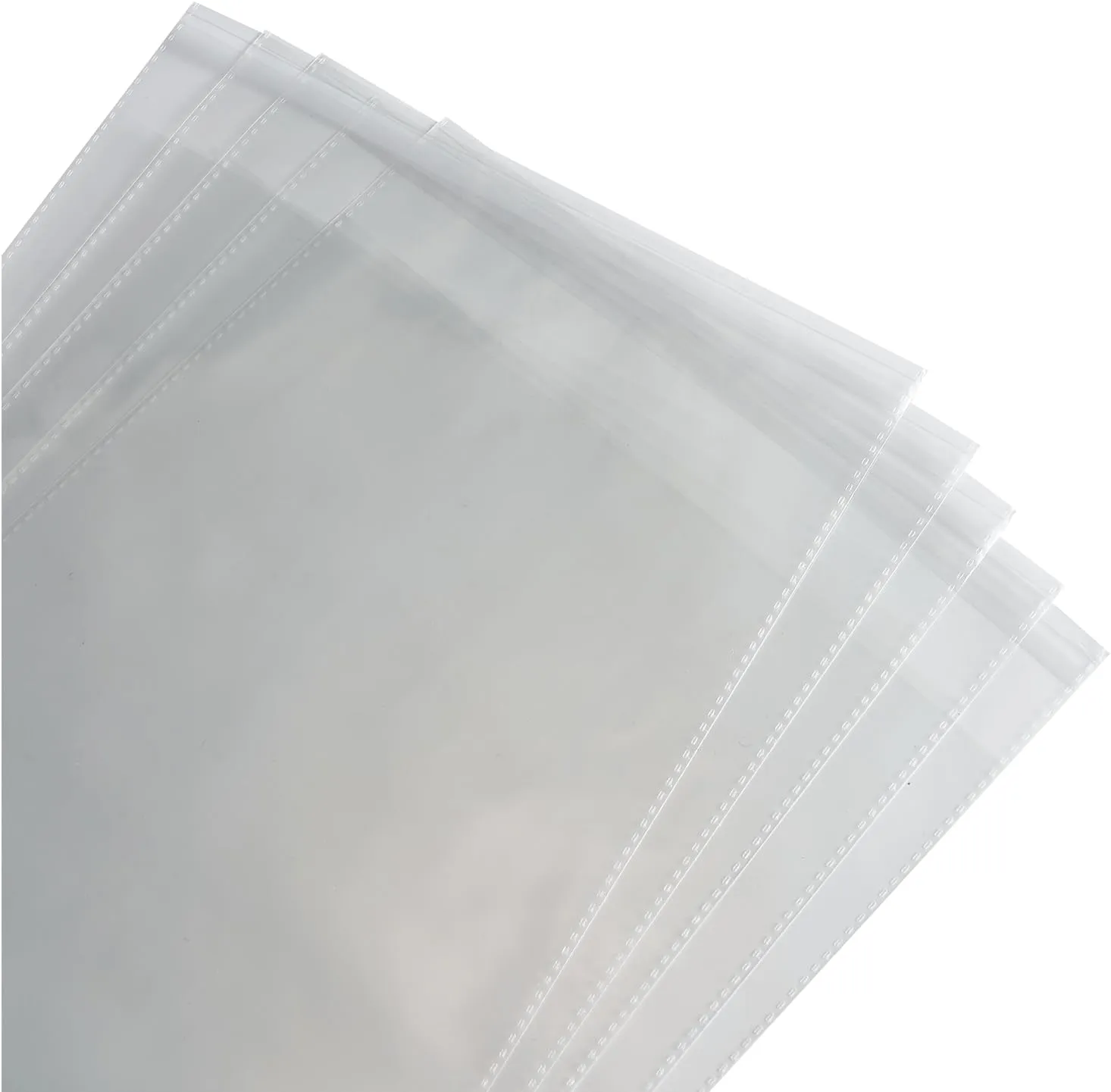 100 Count 9x12 Inch Clear Poly Bags for Packaging Clothing Shirts Self Seal Cellophane Plastic Bags