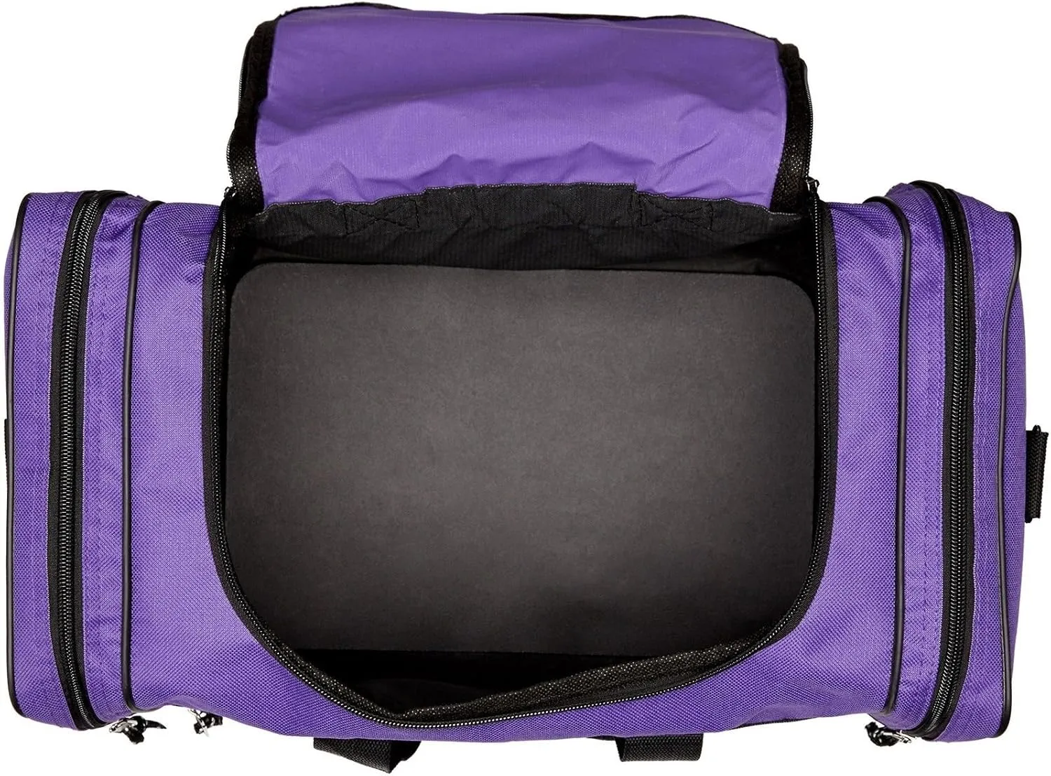 17" Blank Duffle Bag Duffel Travel Camping Outdoor Sports Gym Accessories Bag (17" - Purple)