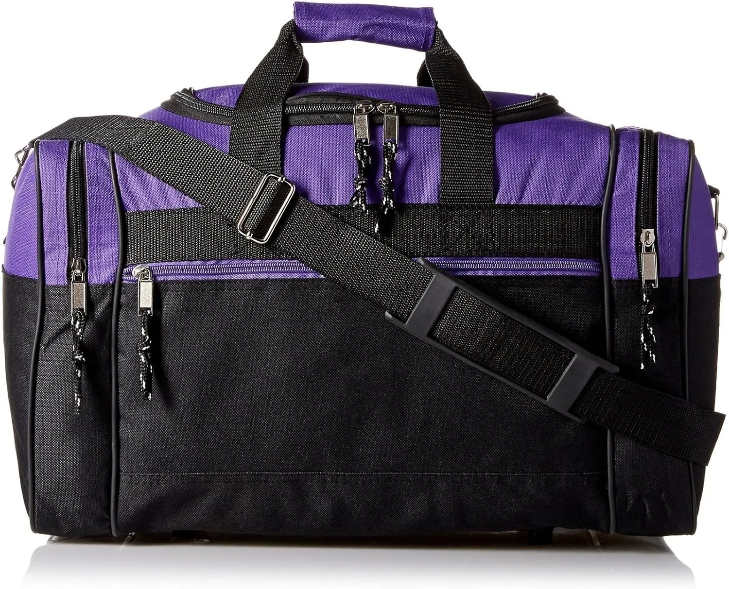 17" Blank Duffle Bag Duffel Travel Camping Outdoor Sports Gym Accessories Bag (17" - Purple)