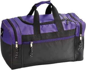 17" Blank Duffle Bag Duffel Travel Camping Outdoor Sports Gym Accessories Bag (17" - Purple)