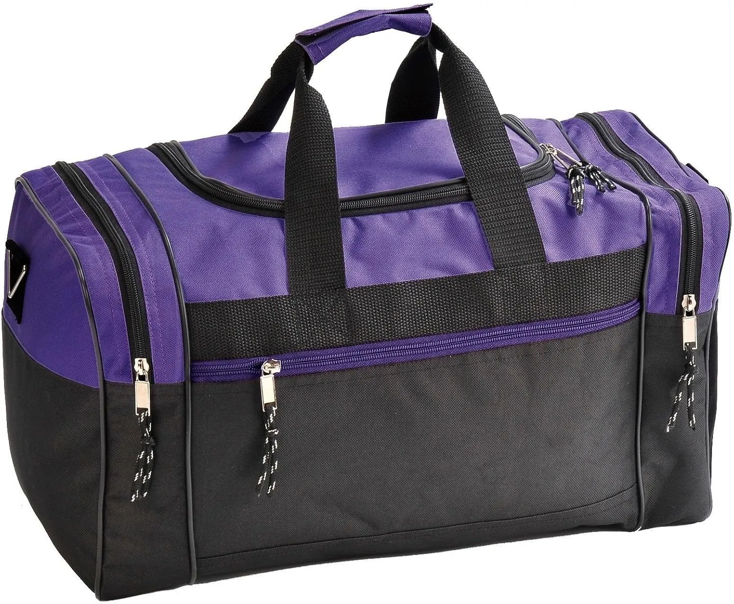 17" Blank Duffle Bag Duffel Travel Camping Outdoor Sports Gym Accessories Bag (17" - Purple)