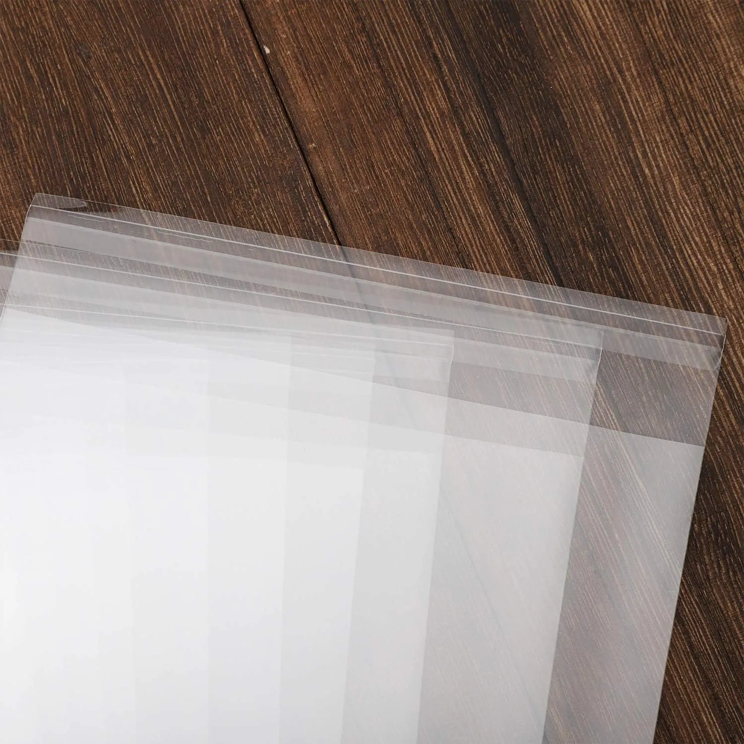200 pcs Clear 5" x 7"(W:12.7XL:17.8cm) Self Seal Cello Cellophane Bags Resealable Poly Bags 2.8 mils for Cookie, Candy, Gift Bakery, Prints, Photos, Cards & Envelopes, Party