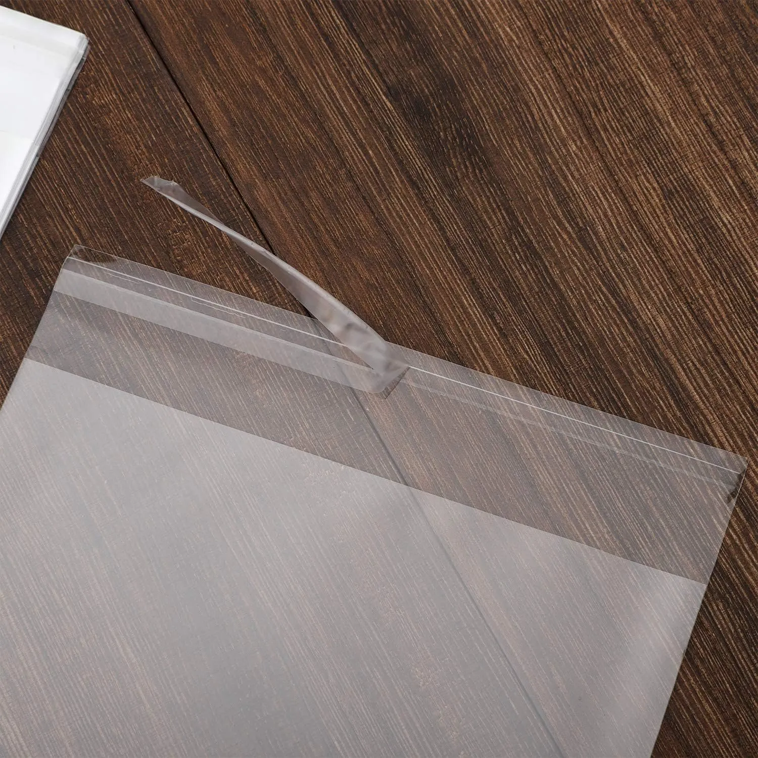 200 pcs Clear 5" x 7"(W:12.7XL:17.8cm) Self Seal Cello Cellophane Bags Resealable Poly Bags 2.8 mils for Cookie, Candy, Gift Bakery, Prints, Photos, Cards & Envelopes, Party