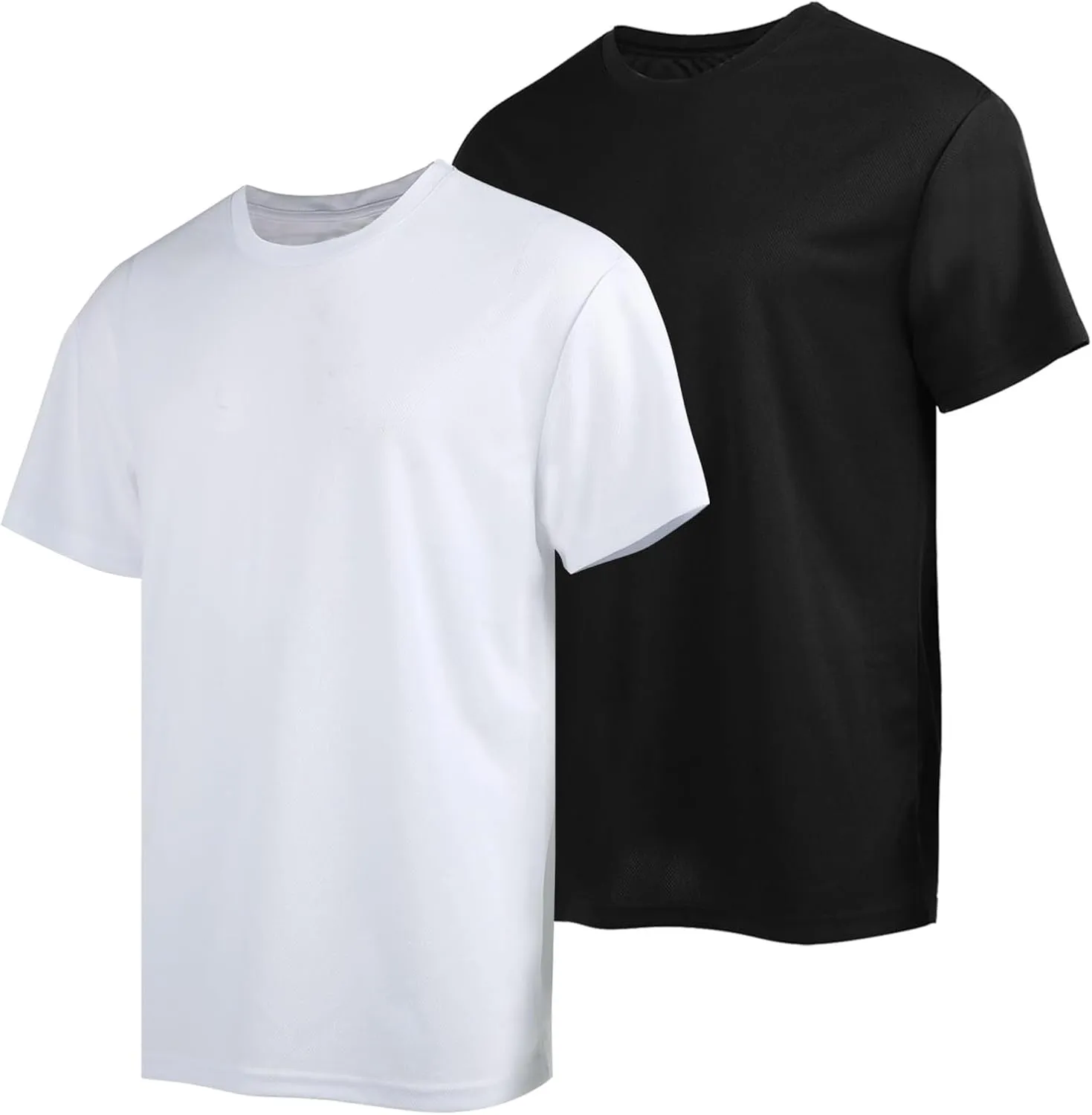 3 Pack Men's Quick Dry T Shirts Athletic Running Workout Short Sleeve Shirts for Men Active Crew Neck Tops