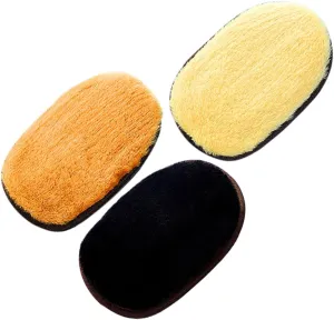 3pcs Shoe Polishing Gloves Soft Bristle Cleaning Glove Set for Leather Shoes Bags Furniture Care Brush