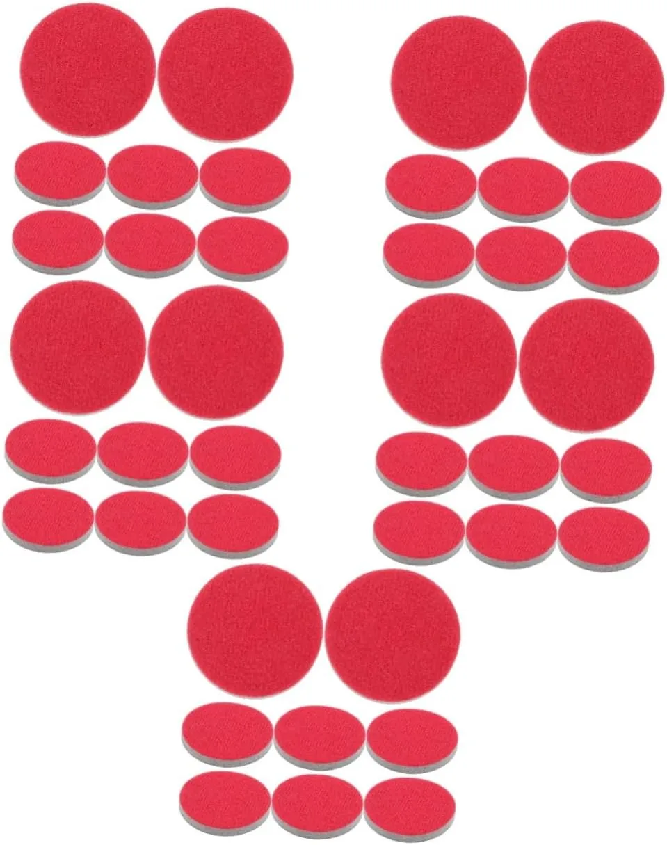 5sets Multi-Purpose Bowling Accessories Polishing Pads for Bowling Ball Maintenance 8pcs*5