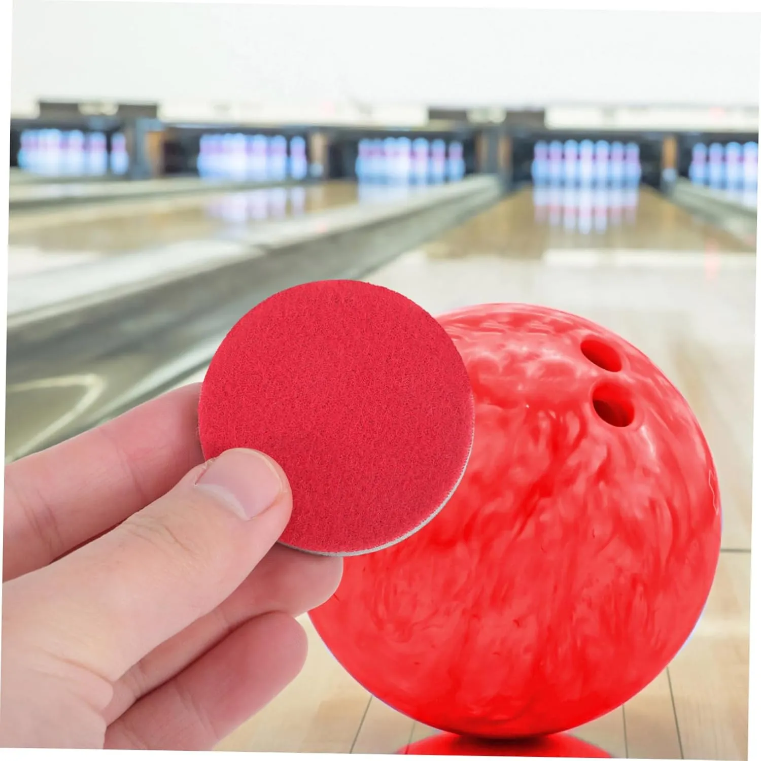 5sets Multi-Purpose Bowling Accessories Polishing Pads for Bowling Ball Maintenance 8pcs*5