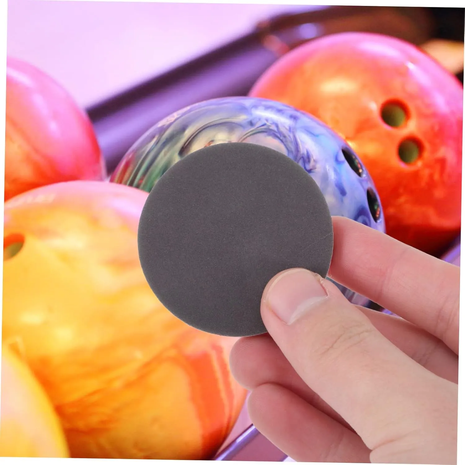 5sets Multi-Purpose Bowling Accessories Polishing Pads for Bowling Ball Maintenance 8pcs*5