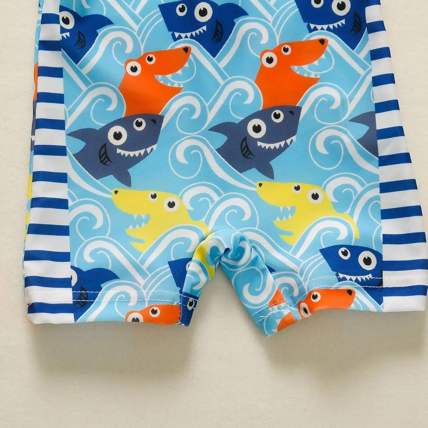 AIWUHE Boys One Piece Swimsuit Toddler Swimwear Rash Guard Suits Short Sleeve Zipper Bathing Suit UPF 50  Beach Sunsuit 6M-3Y