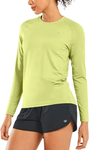 ALLZERO Rash Guard for Women UPF 50  Long Sleeve Sun Shirts Quick Dry SPF Shirts for Workout Hiking Fishing