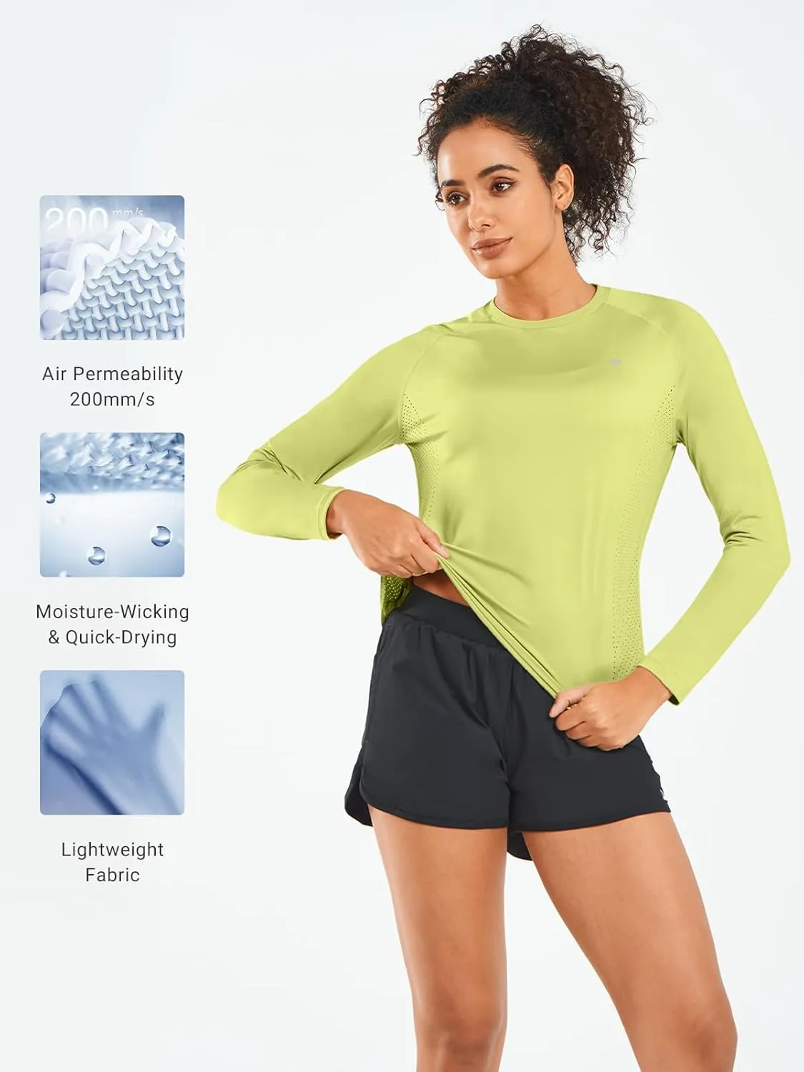 ALLZERO Rash Guard for Women UPF 50  Long Sleeve Sun Shirts Quick Dry SPF Shirts for Workout Hiking Fishing