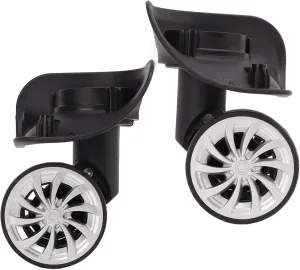 Alomejor Suitcase Casters Luggage Wheel Rotatable Travel Suitcase Caster Parts Accessories for Repair Replacement