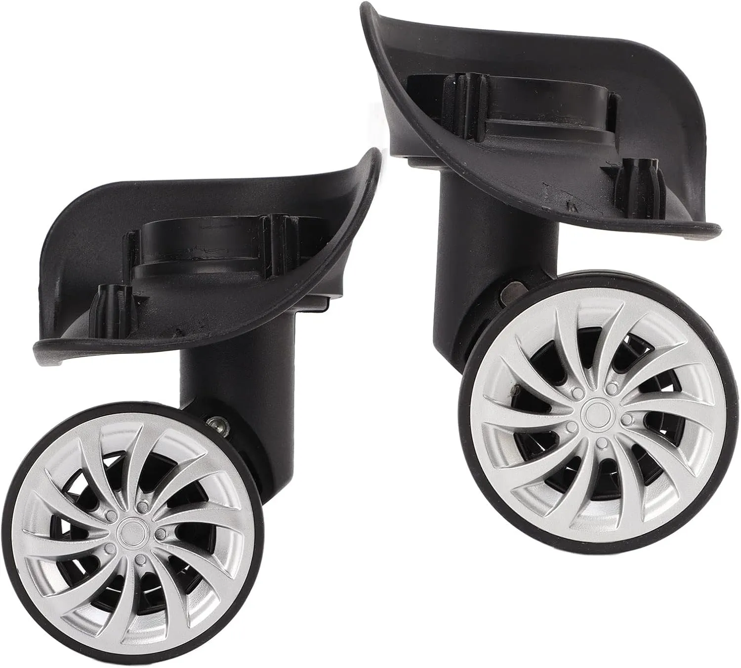 Alomejor Suitcase Casters Luggage Wheel Rotatable Travel Suitcase Caster Parts Accessories for Repair Replacement