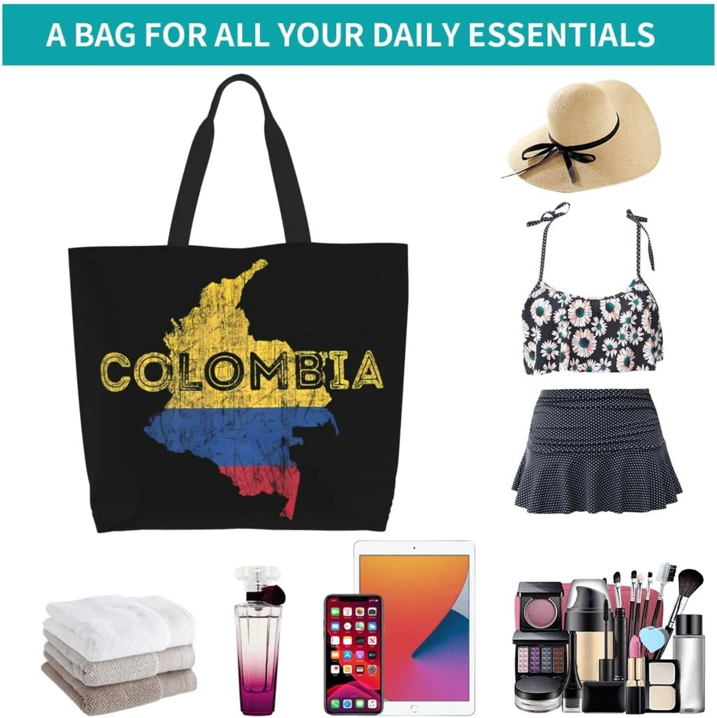 Argentina Flag Women's Tote Bag Large Capacity Single Shoulder Bags Handbag for Shopping Work