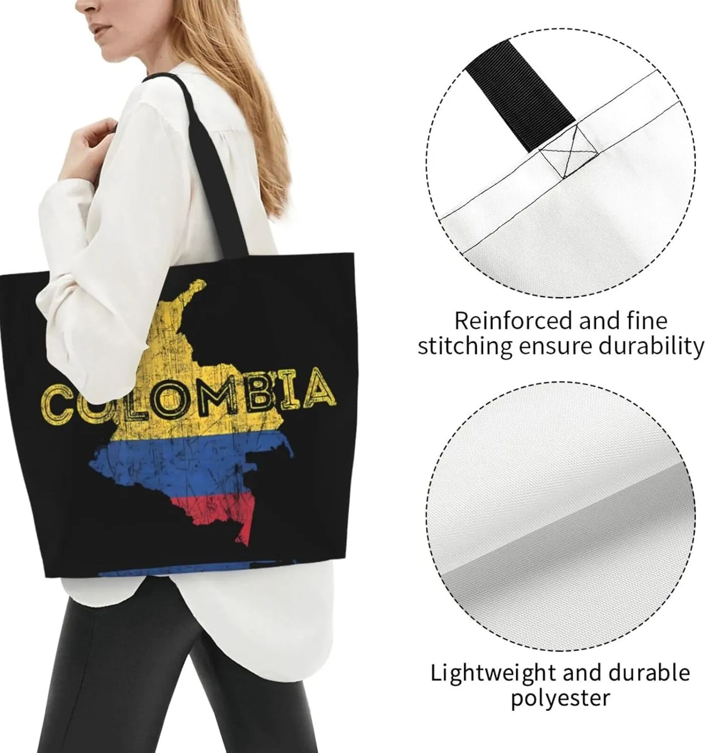 Argentina Flag Women's Tote Bag Large Capacity Single Shoulder Bags Handbag for Shopping Work