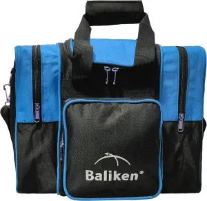 BALIKEN WaLiken Single Bowling Ball Bag- Holds One Bowling Ball One Pair of Bowling Shoes Up to Size 13 Mens Shoes (Blue)