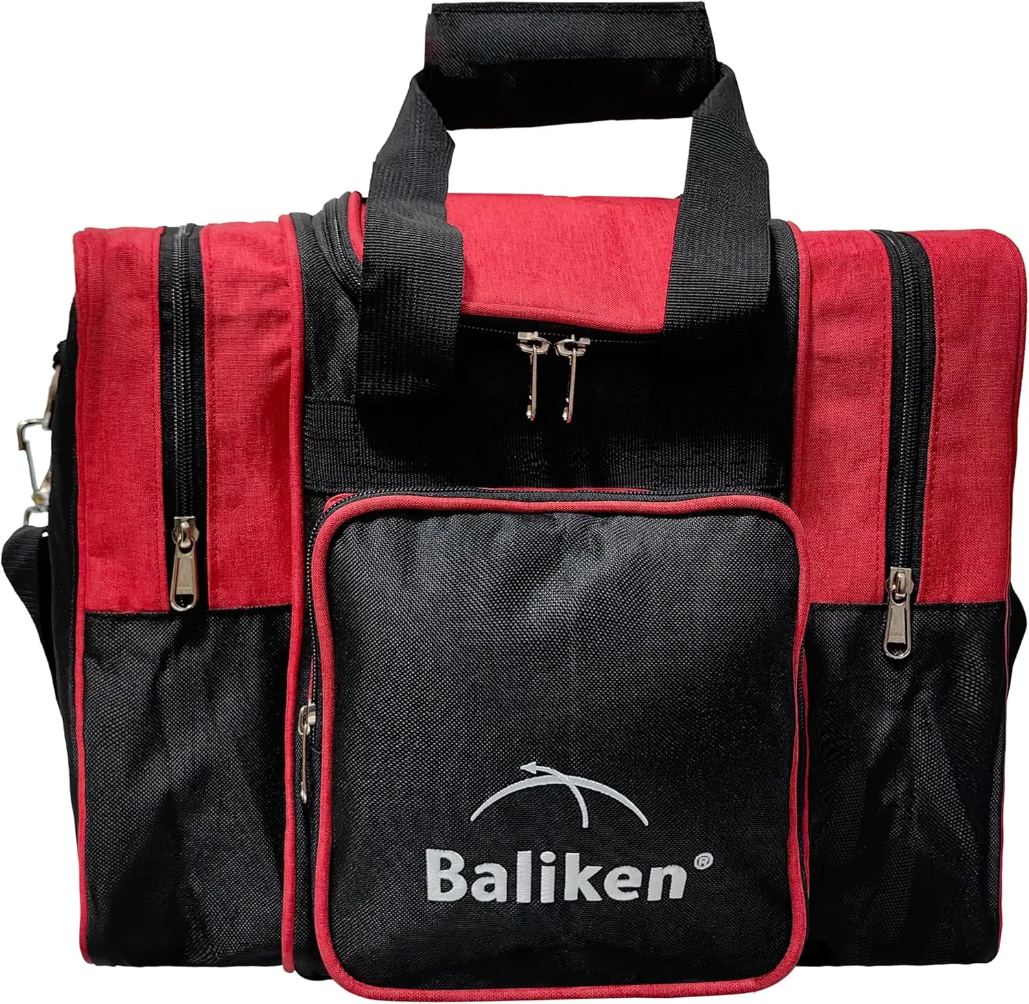 BALIKEN WaLiken Single Bowling Ball Bag- Holds One Bowling Ball One Pair of Bowling Shoes Up to Size 13 Mens Shoes (Red)