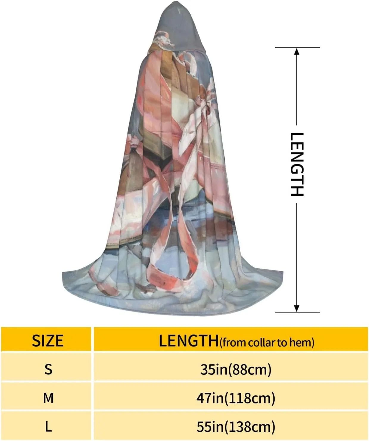 Ballet Shoes - Unisex Tunic Hooded Robe Halloween Cloak Cosplay Costumes -