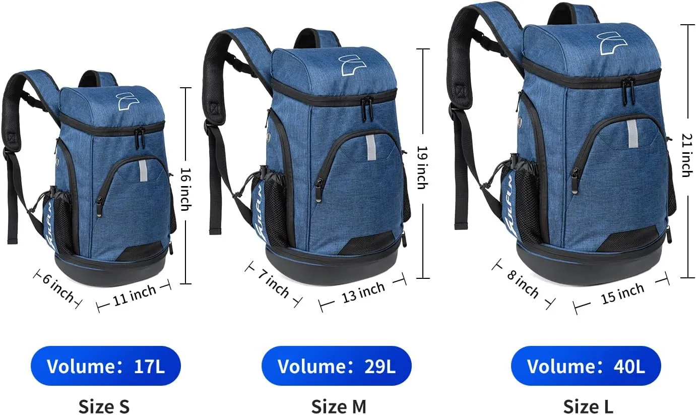 Basketball Backpack Soccer Bags with Fence Hook for Basketball,Soccer Includes Separate Shoes and Ball Compartment