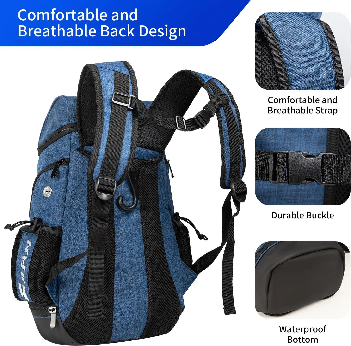 Basketball Backpack Soccer Bags with Fence Hook for Basketball,Soccer Includes Separate Shoes and Ball Compartment