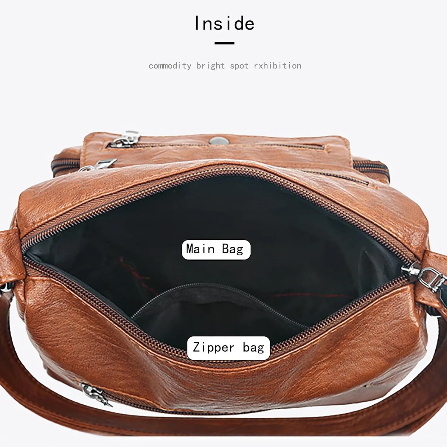 Beach Tote Bag Black Brown Solid Crossbody Shoulder Bags Medium Travel Satchel Bag Purse Wallet Anti Theft Bags Z