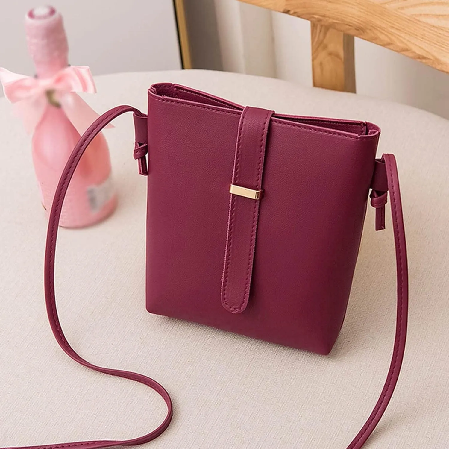 Beach Tote Bag Mini Cell Phone Bags Solid Color Crossbody Handbags Casual Outdoor Walking Shoulder Bag Lightweight F
