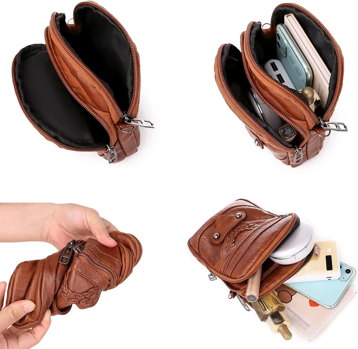 Beach Tote Bag Small Retro Zipper Cell Phone Bags Shoulder Bags Crossbody Handbags Suitable For Beach Shopping Travel F