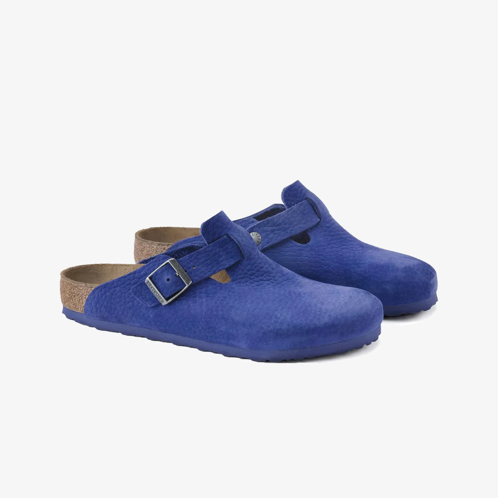 Birkenstock | BOSTON NUBUCK LEATHER  { BLUE/INDIGO BLUE