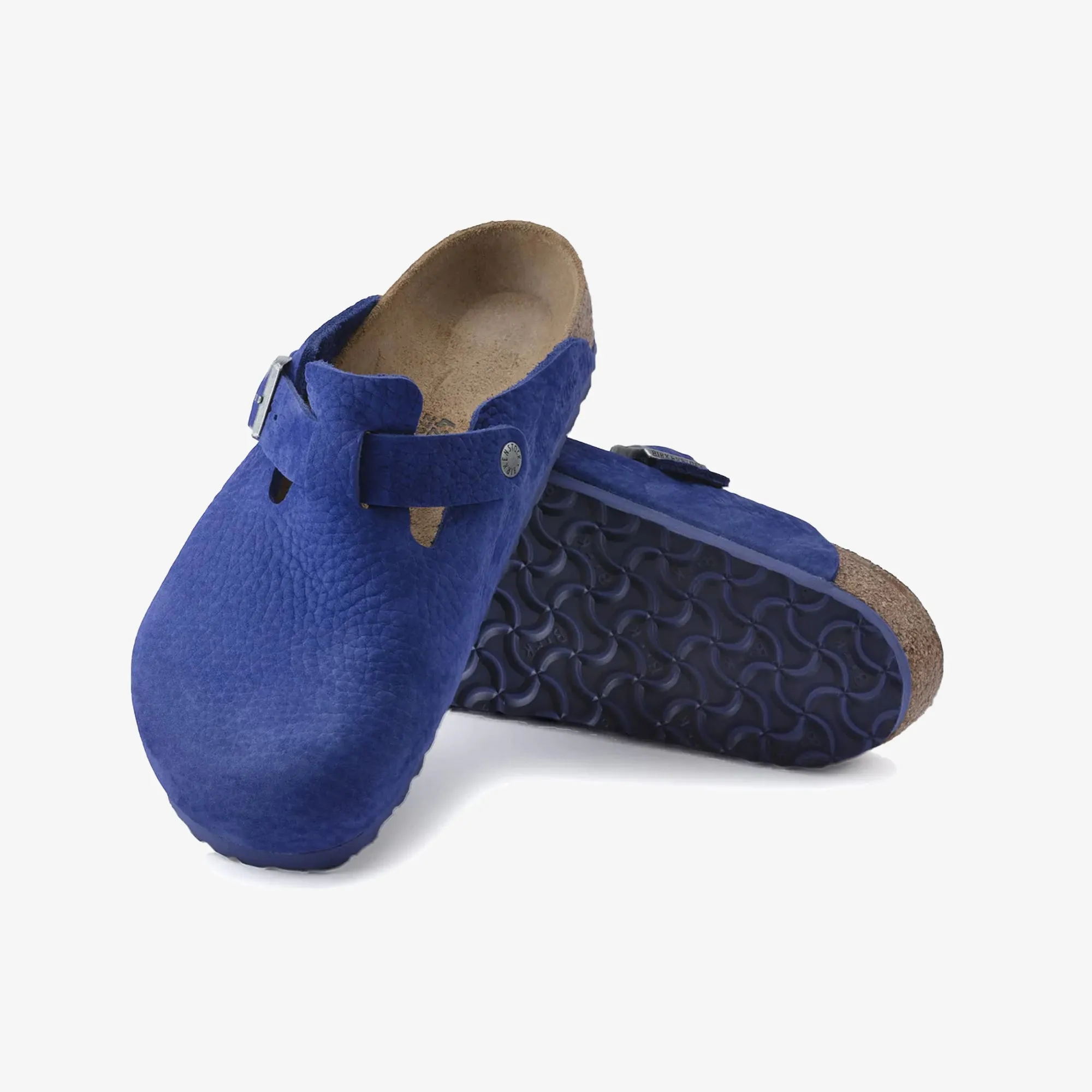Birkenstock | BOSTON NUBUCK LEATHER  { BLUE/INDIGO BLUE
