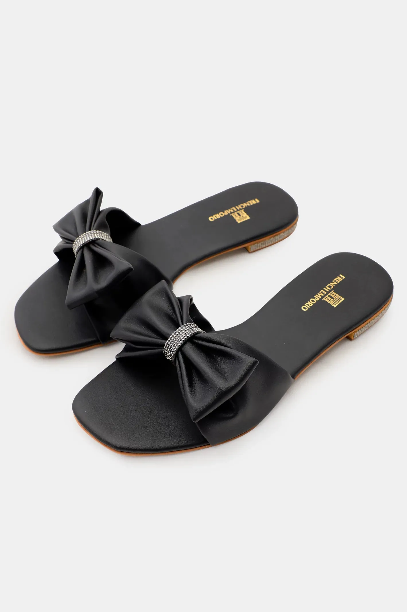 Black Ladies Casual Slippers
