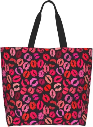Black Leopard Print Women's Tote Bag Large Capacity Single Shoulder Bags Handbag for Shopping Work