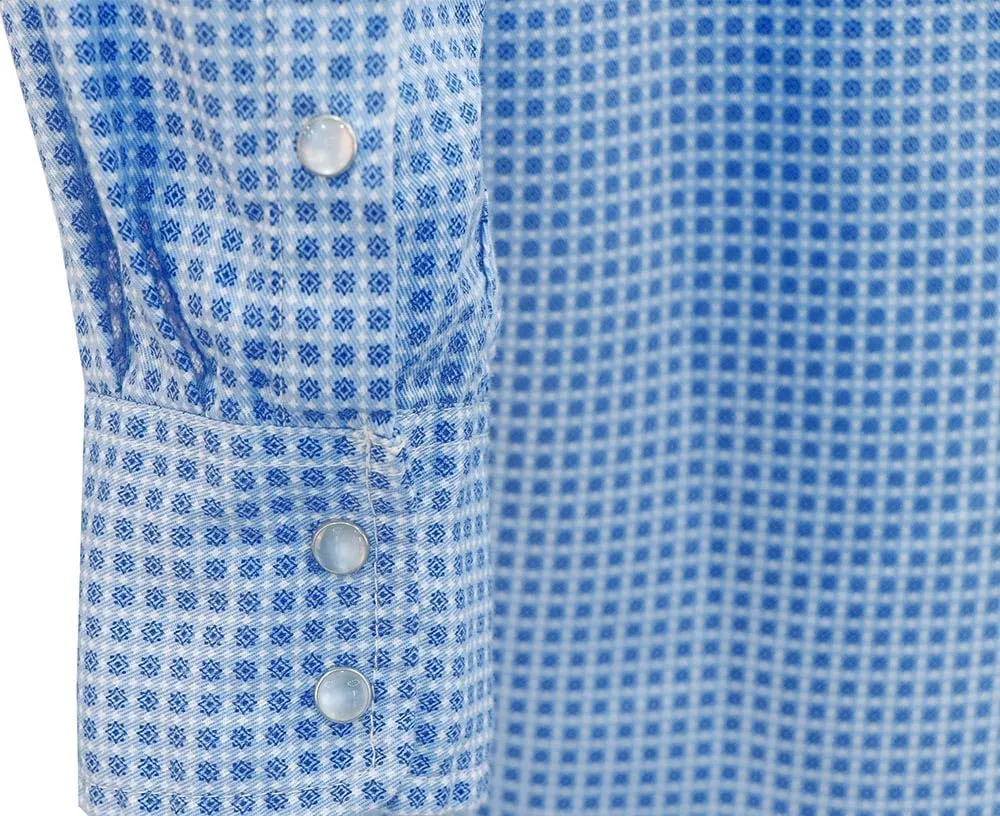 BOCOMAL FR Shirts for Men Printed Plaid Flame Resistant Clothing 6.5oz Cotton Button Up Welding Shirts NFPA2112 CAT2