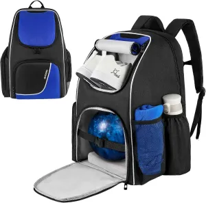 Bowling Backpack - Fits A Pair of Bowling Shoes Up to Size 16 for Men
