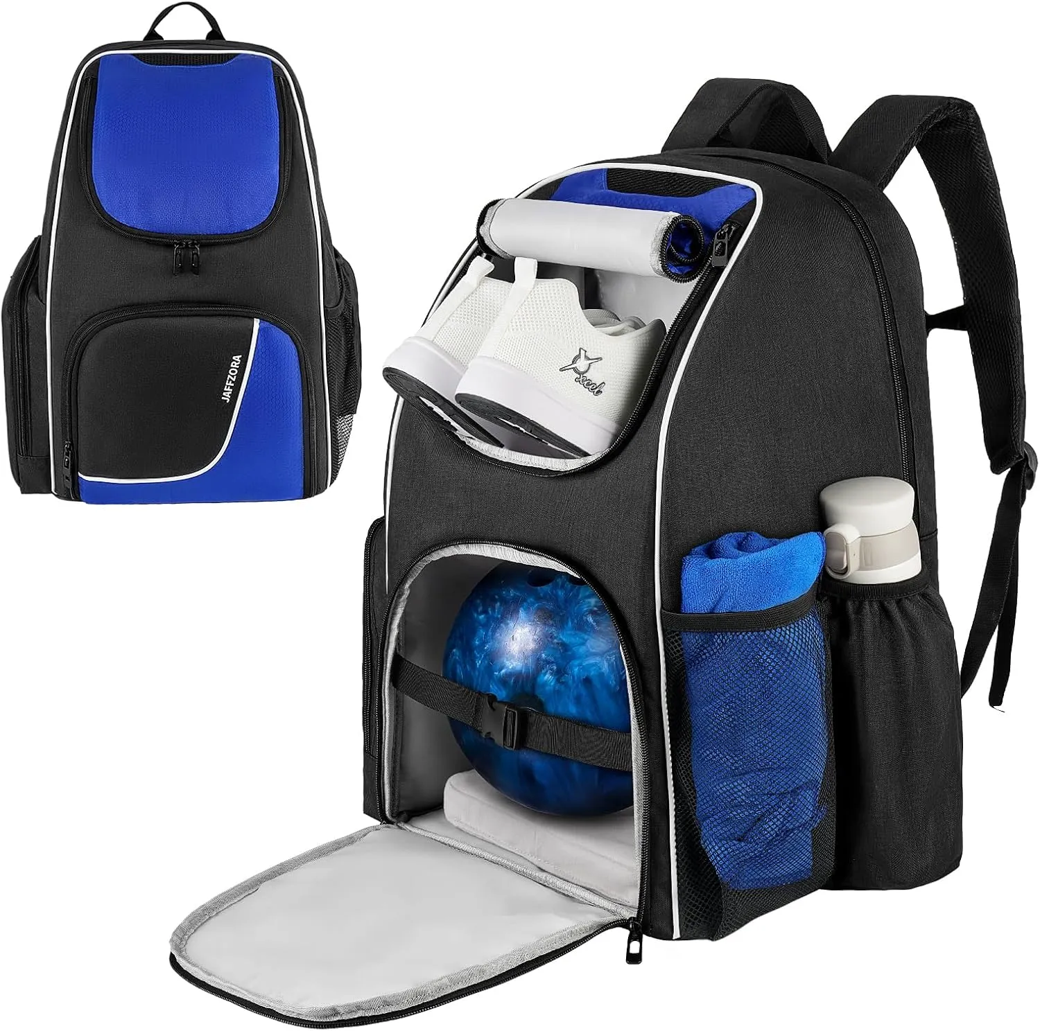 Bowling Backpack - Fits A Pair of Bowling Shoes Up to Size 16 for Men