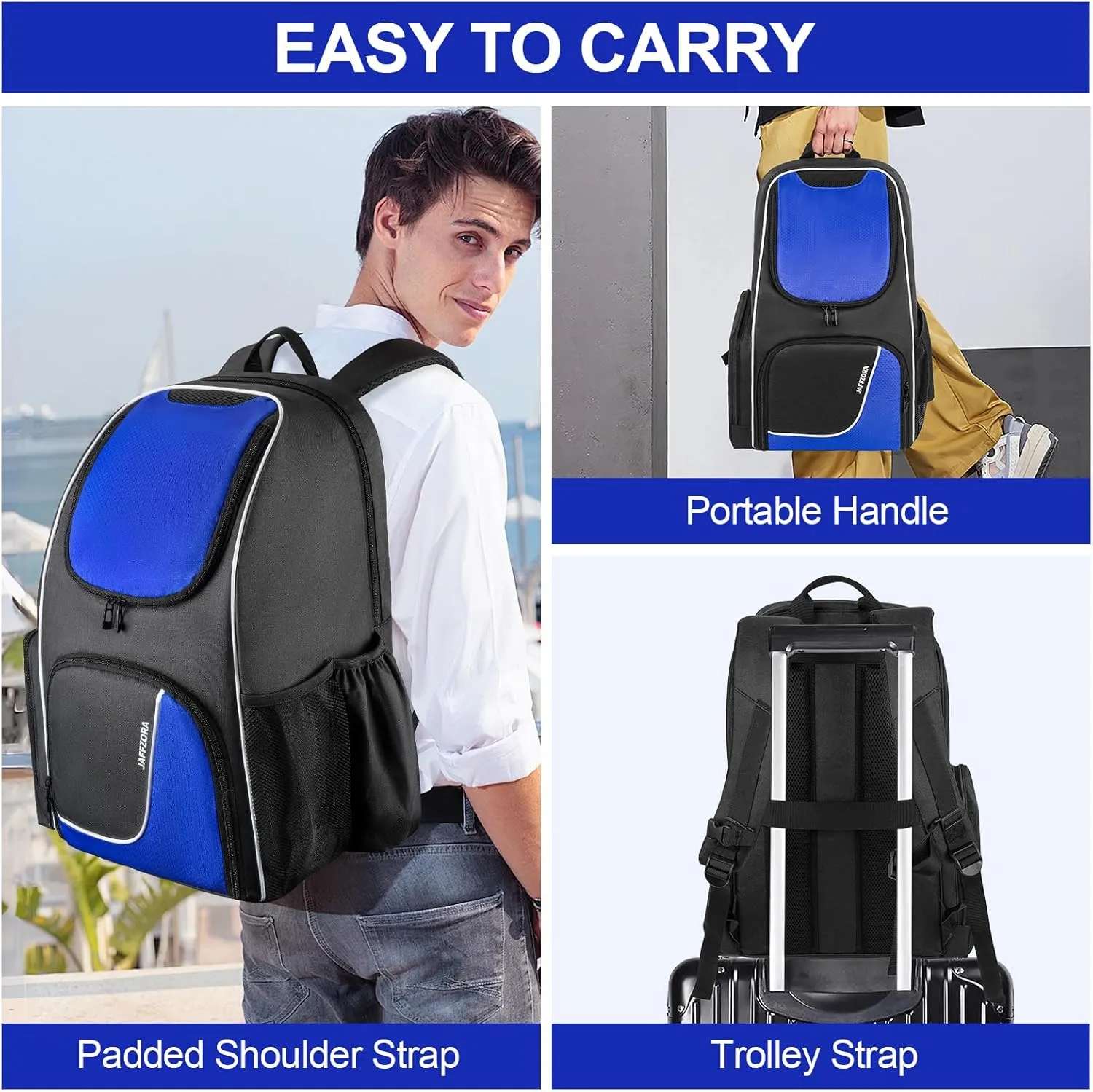 Bowling Backpack - Fits A Pair of Bowling Shoes Up to Size 16 for Men