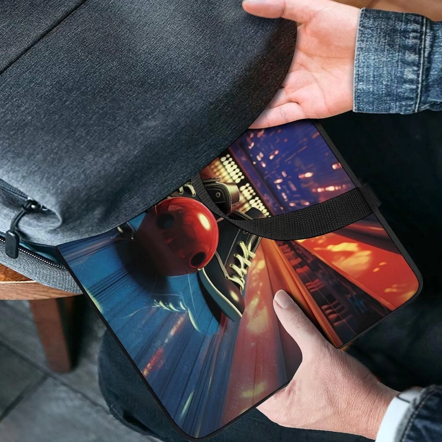 Bowling Shoes And Balls Laptop Tote Bag Computer Protective HandBag Notebook Carrying Case
