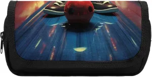 Bowling Shoes and Balls Pencil Case Large Capacity Pencil Pouch Aesthetic Pen Bag Stationery Organizer for Office