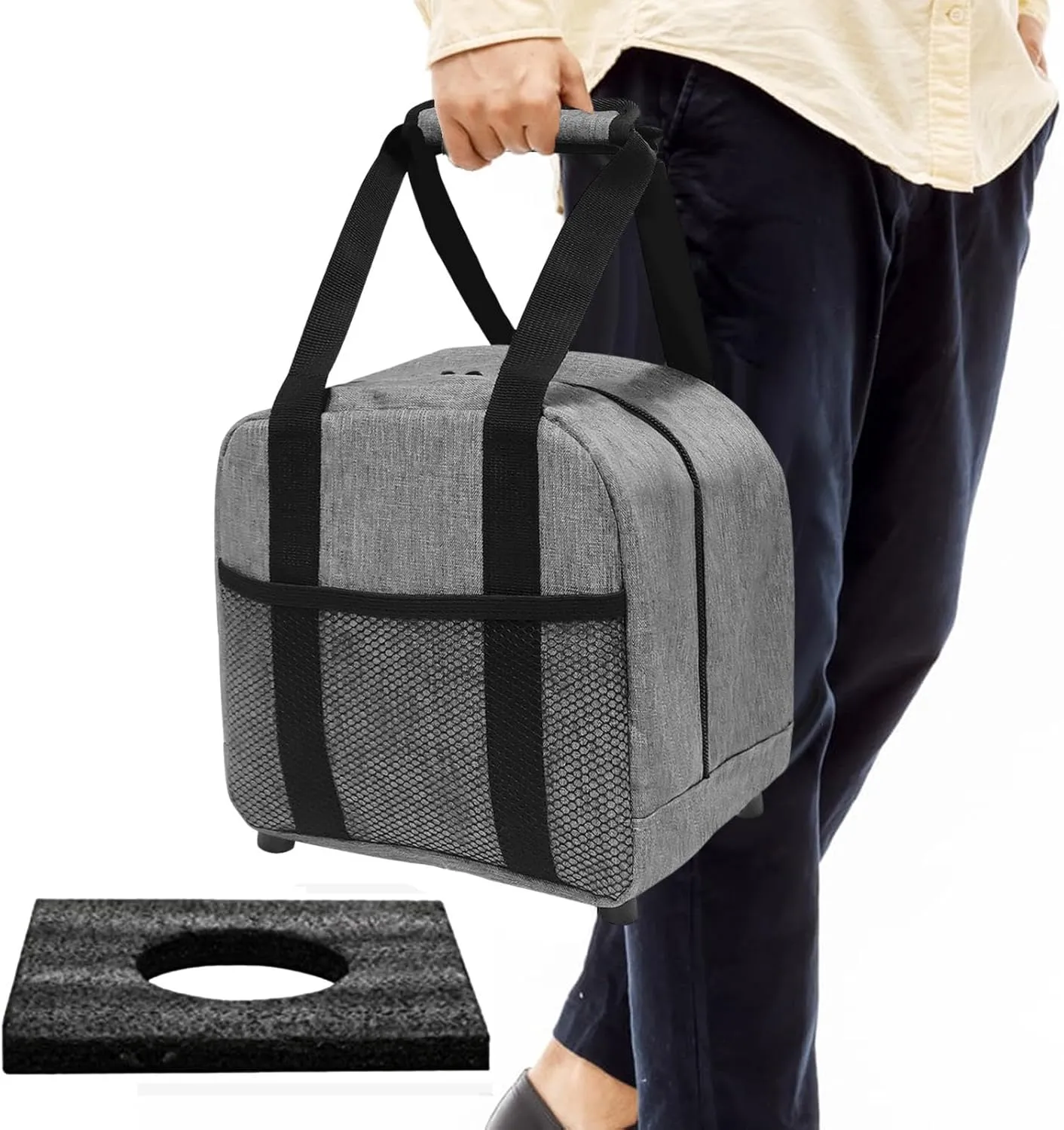Bowling Single Ball Bag - Bowling Ball Bag For 1 Ball, Single Ball Tote Bag With Padded Ball Holder | Bowling Accessories, Stylish Durability, Holds Single Bowling Ball And Small Accessories