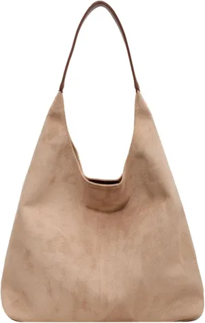 Brown Suede Bags, Suede Purses, Suede Handbags for Women, Suede Tote Bags, Leather Hobo Bags for Women