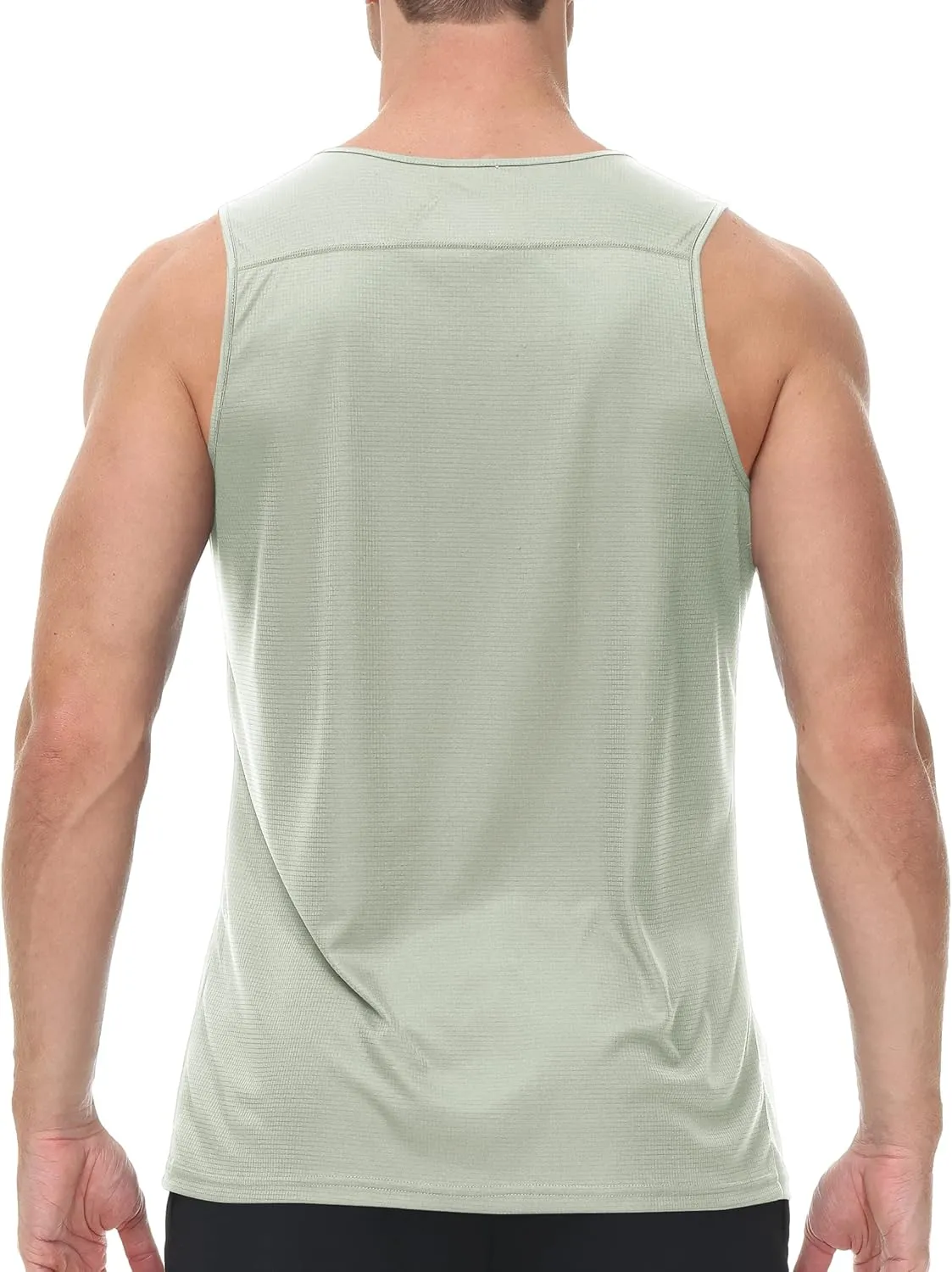 Cakulo Mens Tank Tops Big and Tall Swim Shirts Running Quick Dry Workout Sleeveless Summer Beach Muscle Athletic Top