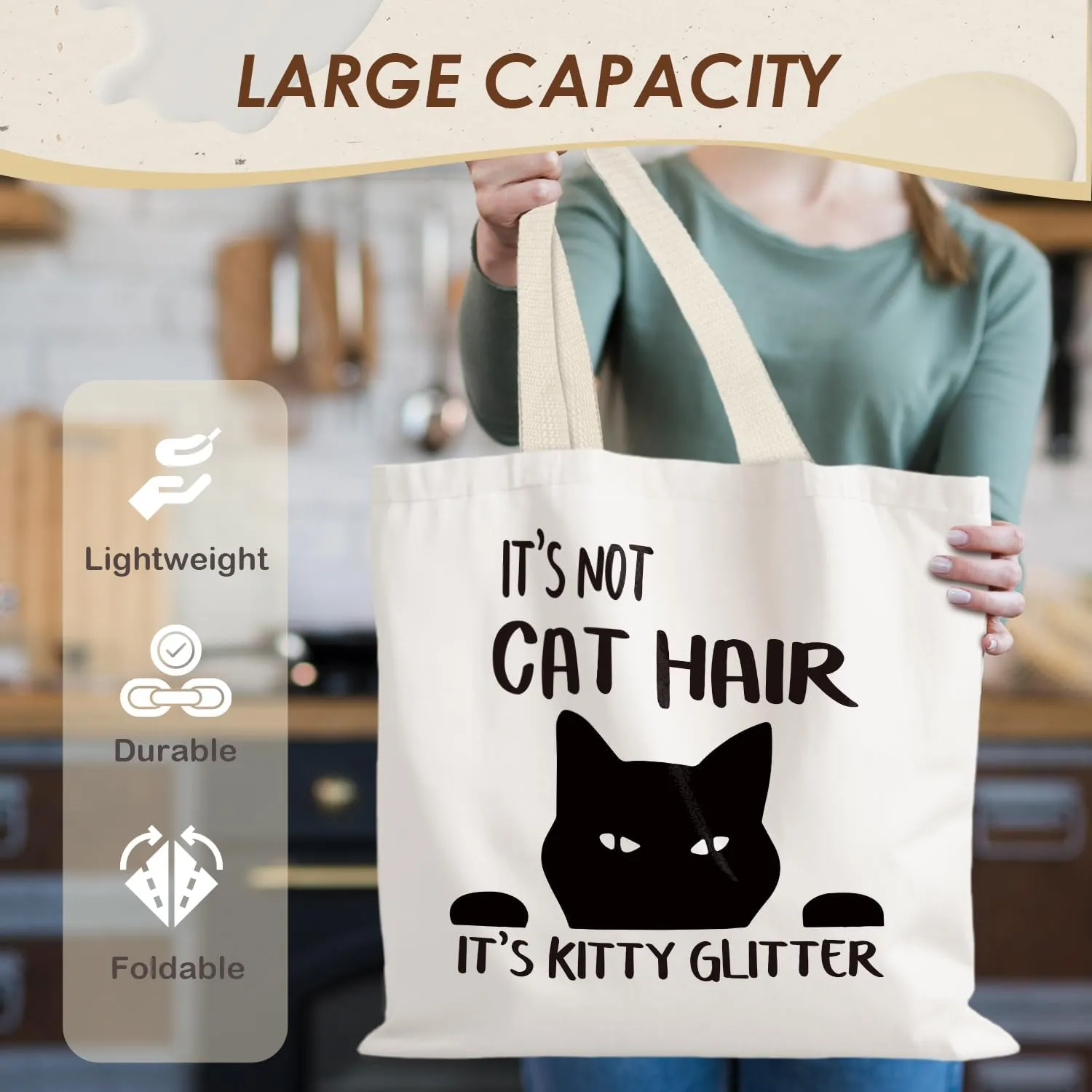 Canvas Tote Bag Aesthetic,Zoon Cow Dog Cat Tote Bag,Gifts for Women Canvas Tote Bags
