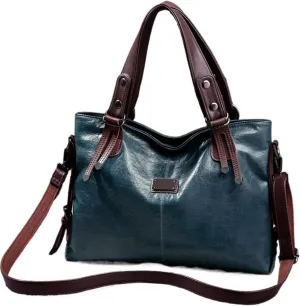 Casual Tote Bag Women Handbags Soft Leather Shoulder Bags Vintage Big Capacity Crossbody Hand Bag For Ladies