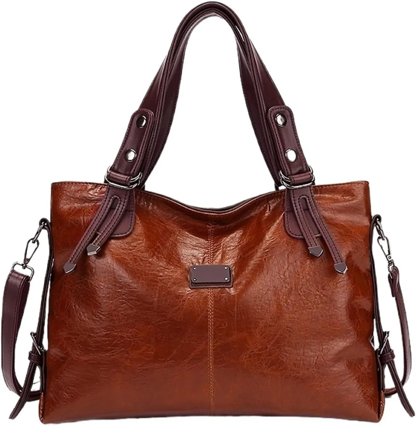 Casual Tote Bag Women Handbags Soft Leather Shoulder Bags Vintage Big Capacity Crossbody Hand Bag For Ladies