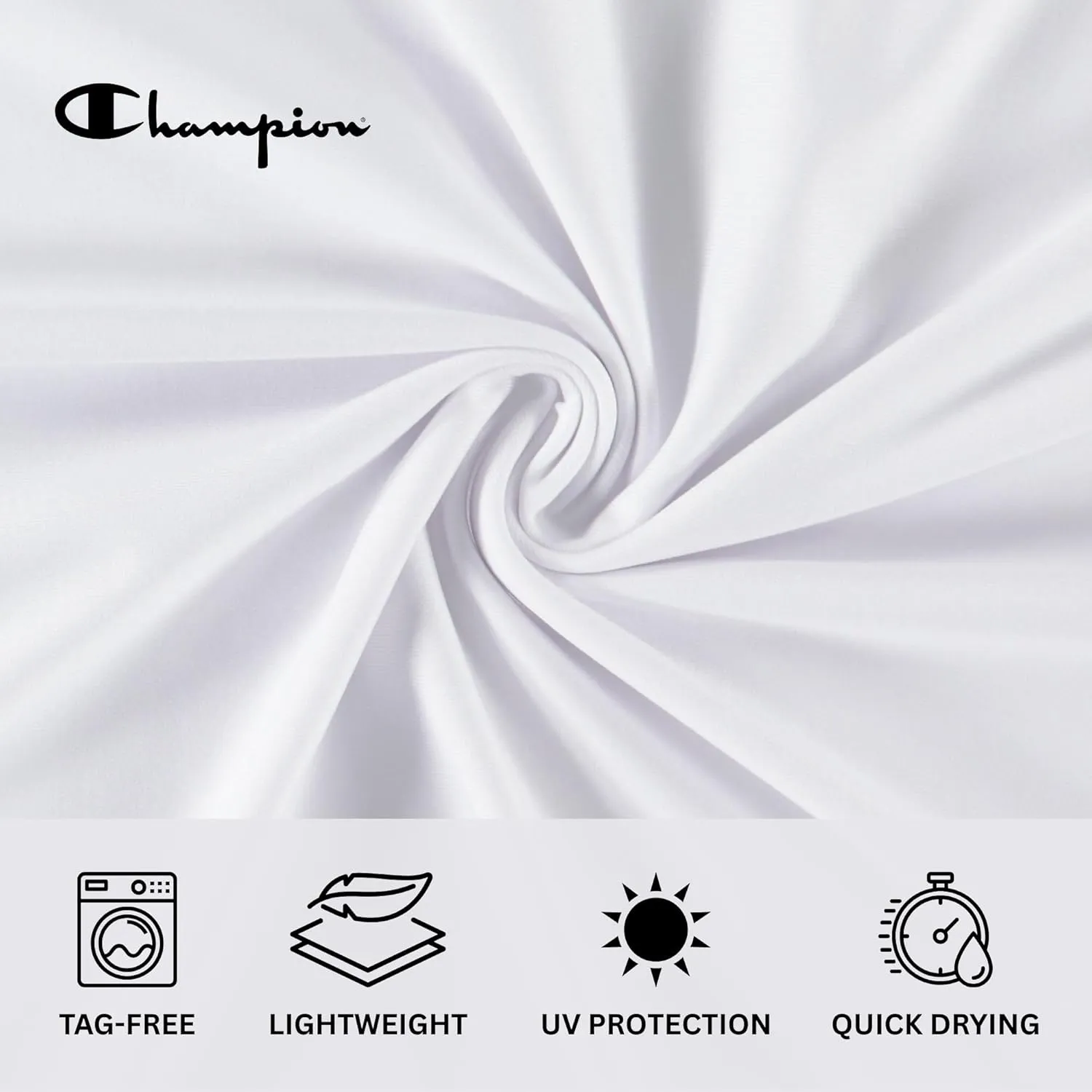Champion Rash Guard for Men, Long Sleeve Mens Swim Shirt for Fishing Hiking UPF  50 SPF Sun UV Protection, Quick Dry