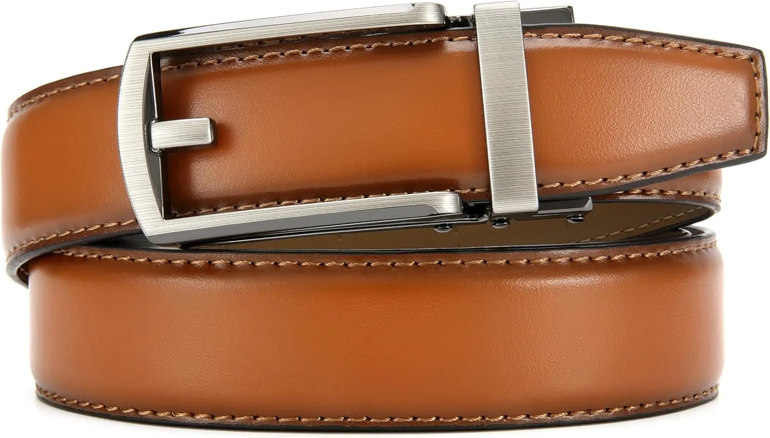 CHAOREN Mens Dress Belt - Ratchet Belt Leather 1 1/4" Comfort Click - Perfect Companion to Mens Dress Shoes