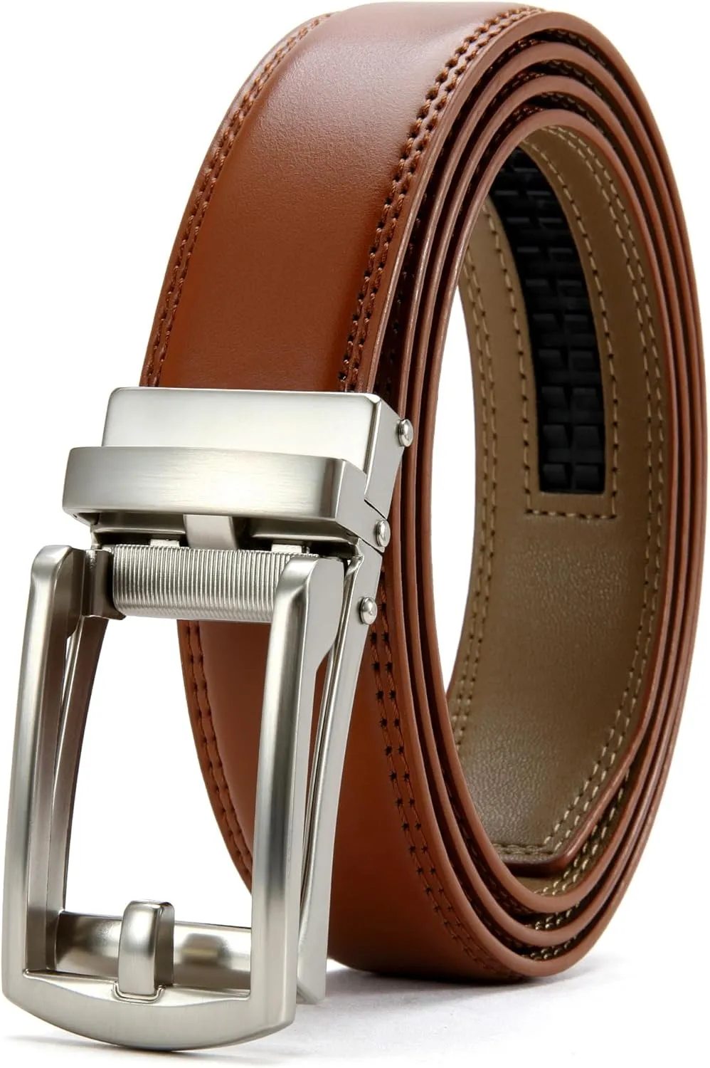 CHAOREN Mens Dress Belt - Ratchet Belt Leather 1 1/4" Comfort Click - Perfect Companion to Mens Dress Shoes