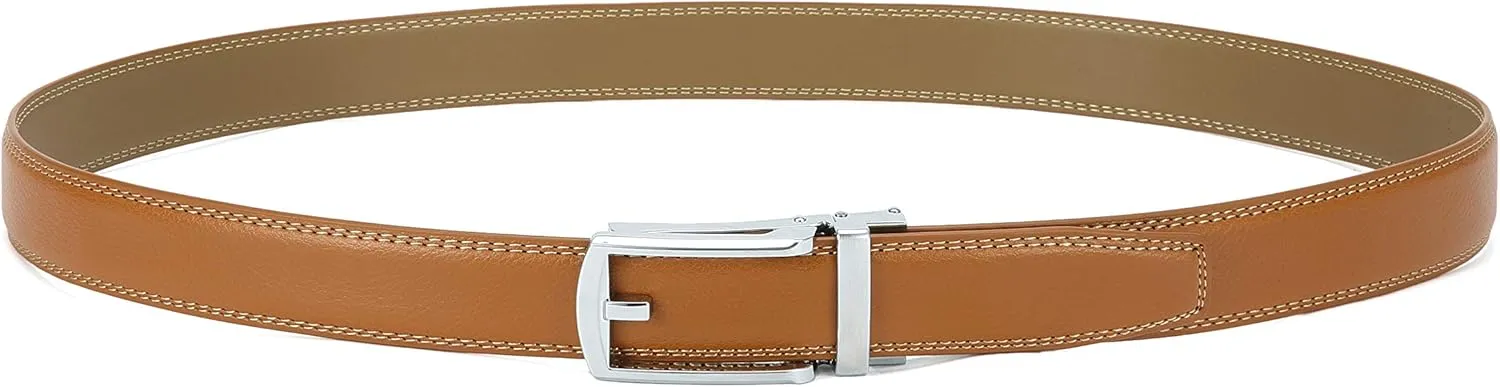 CHAOREN Mens Dress Belt - Ratchet Belt Leather 1 1/4" Comfort Click - Perfect Companion to Mens Dress Shoes