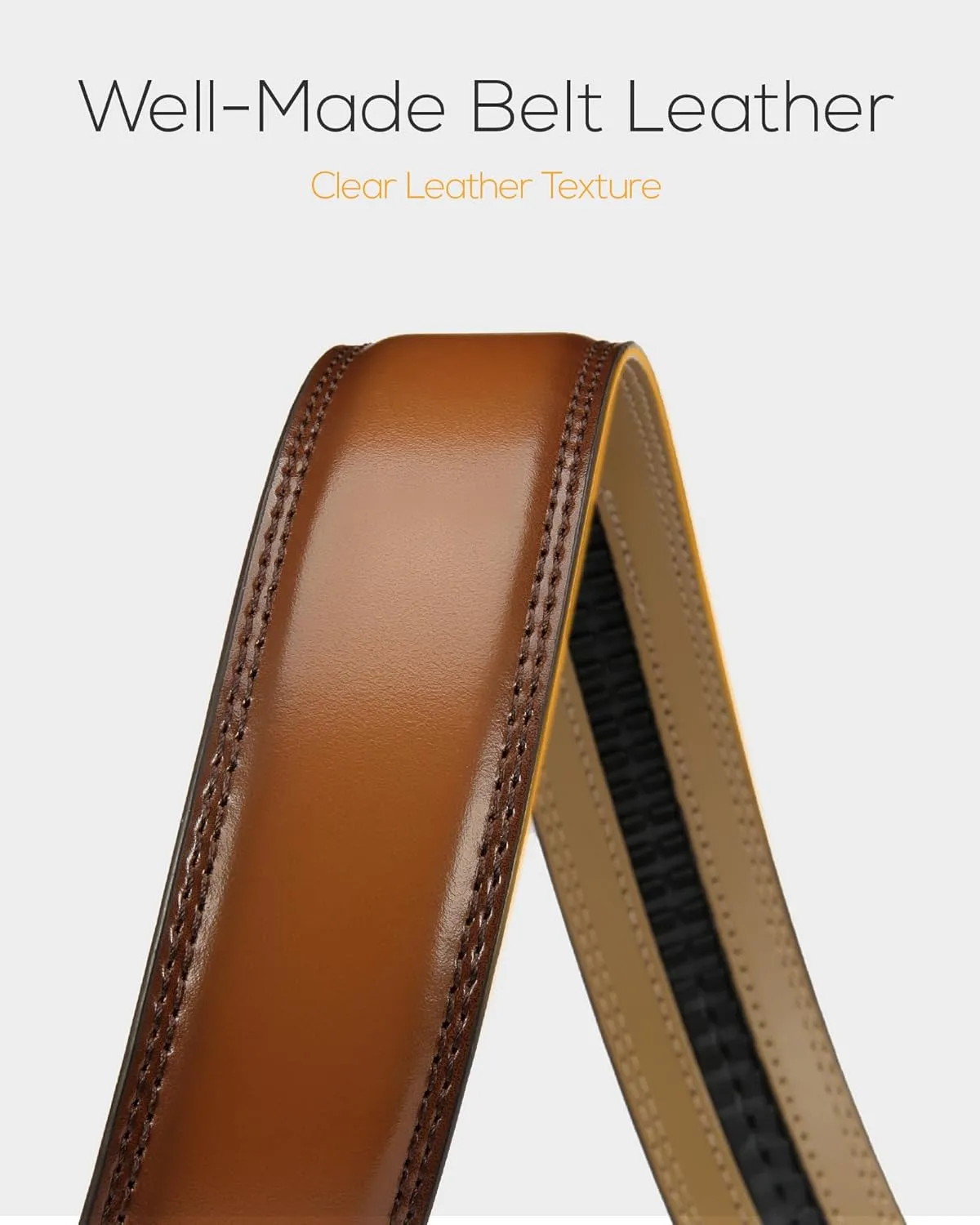 CHAOREN Mens Dress Belt - Ratchet Belt Leather 1 1/4" Comfort Click - Perfect Companion to Mens Dress Shoes