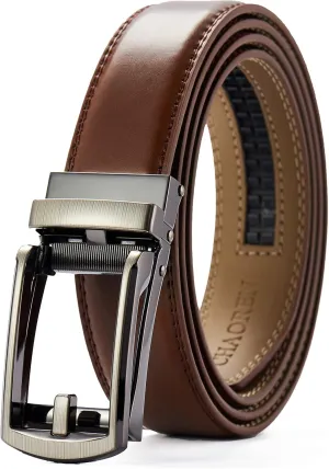 CHAOREN Mens Dress Belt - Ratchet Belt Leather 1 1/4" Comfort Click - Perfect Companion to Mens Dress Shoes