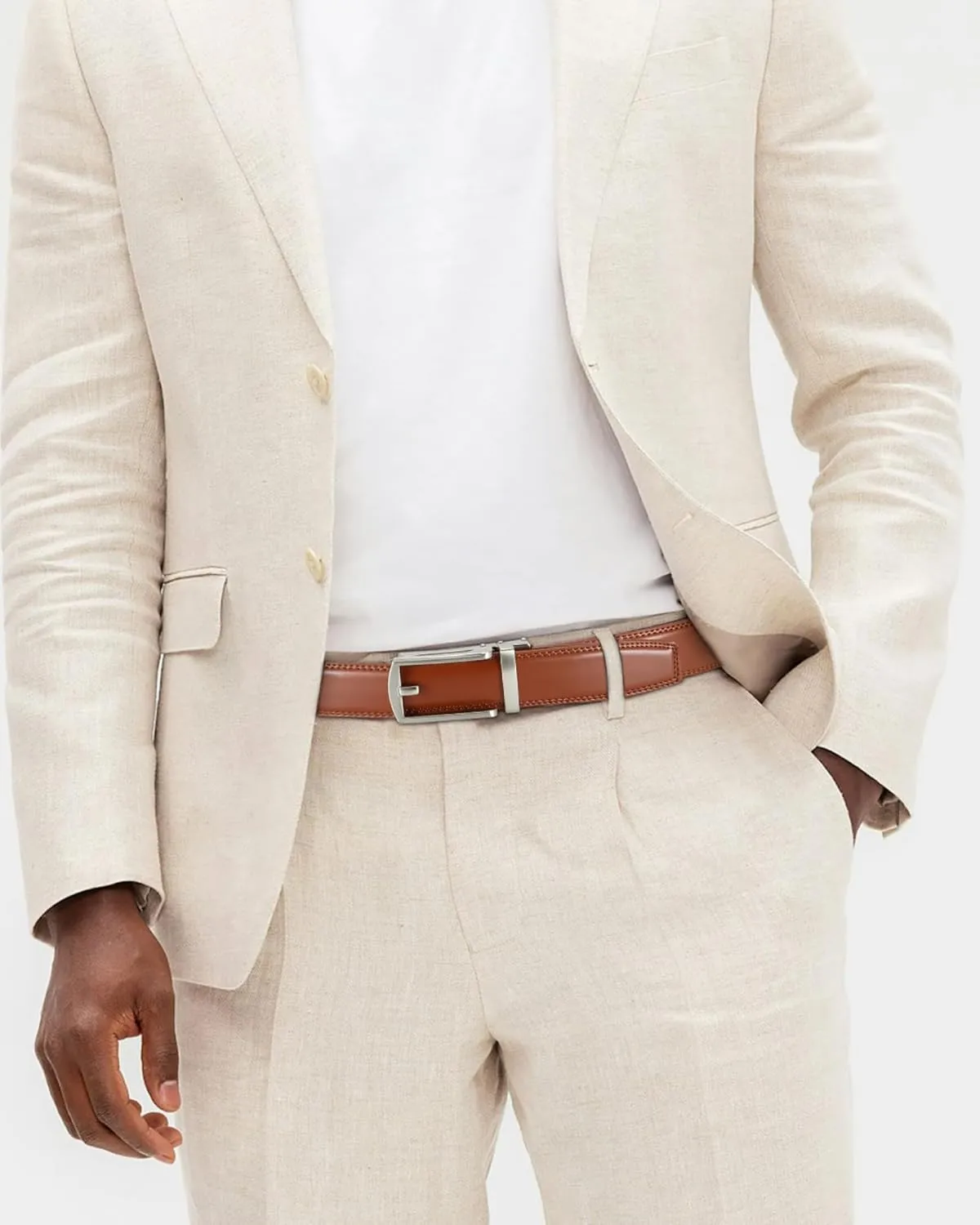 CHAOREN Mens Dress Belt - Ratchet Belt Leather 1 1/4" Comfort Click - Perfect Companion to Mens Dress Shoes